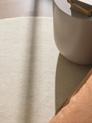 Round Wool Rug Vera Cream ø 160 cm round