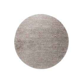 Rug Anwar Grey/Orange ø 240 cm round