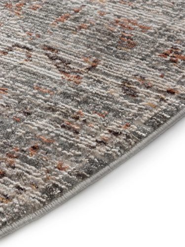 Rug Anwar Grey/Orange ø 240 cm round