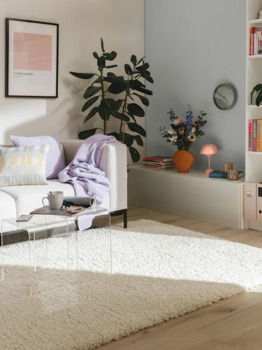 Shaggy rug Ava Cream 140x200 cm
