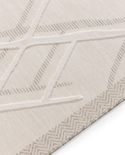 In- & Outdoor Rug Flora Cream 80x150 cm