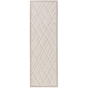 In- & Outdoor Runner Flora Cream 80x300 cm