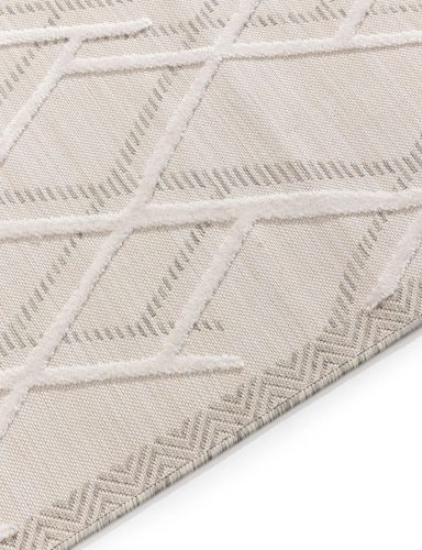 In- & Outdoor Runner Flora Cream 80x300 cm