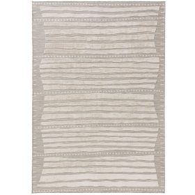 In- & Outdoor Rug Flora Grey 80x150 cm