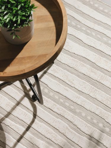 In- & Outdoor Rug Flora Grey 80x150 cm