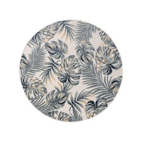 In- & Outdoor Rug Flora Multicolour ø 320 cm round