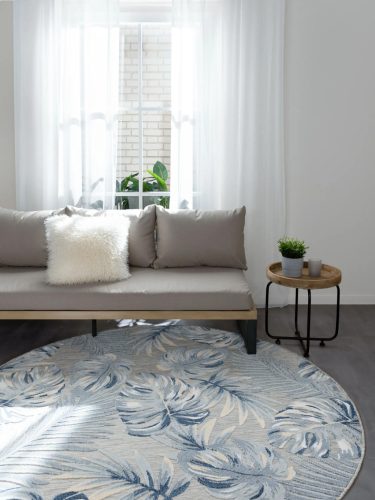 In- & Outdoor Rug Flora Multicolour ø 200 cm round