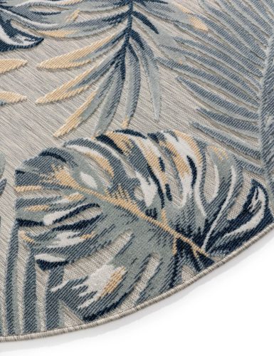 In- & Outdoor Rug Flora Multicolour ø 200 cm round