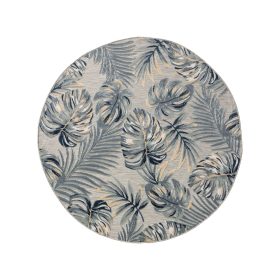 In- & Outdoor Rug Flora Multicolour ø 320 cm round