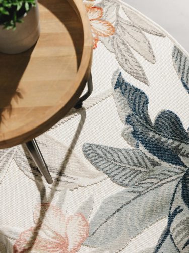 In- & Outdoor Rug Flora Multicolour ø 320 cm round