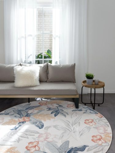 In- & Outdoor Rug Flora Multicolour ø 320 cm round