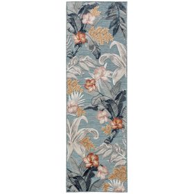 In- & Outdoor Runner Flora Multicolour 80x250 cm