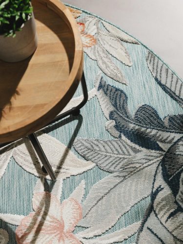 In- & Outdoor Rug Flora Multicolour ø 200 cm round