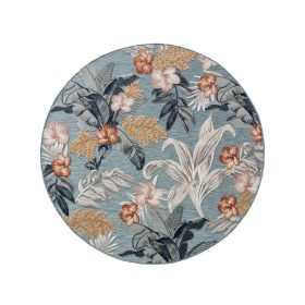 In- & Outdoor Rug Flora Multicolour ø 320 cm round
