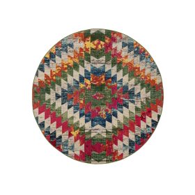 Rug Casa Multicolour ø 160 cm round