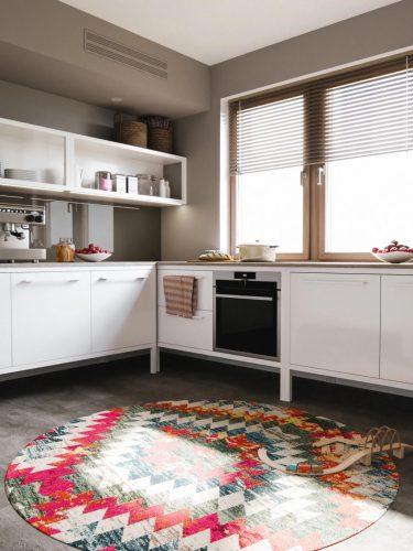 Rug Casa Multicolour ø 200 cm round