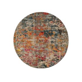 Rug Casa Multicolour ø 200 cm round