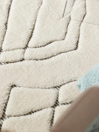 Rug Elanie Cream/Grey 15x15 cm Sample