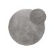 Mosható  Shaggy szőnyeg Melvin Light Grey ø 150 cm round
