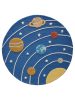 Kids rug Alex Multicolour/Blue ø 120 cm round