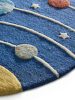 Kids rug Alex Multicolour/Blue ø 120 cm round