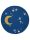 Kids rug Alex Blue ø 120 cm round