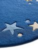 Kids rug Alex Blue ø 120 cm round