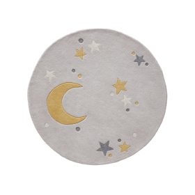 Kids rug Alex Grey ø 120 cm round