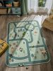 Kids rug Linus Green 15x15 cm Sample