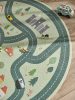 Kids rug Linus Green ø 120 cm round