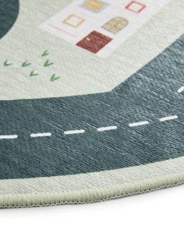 Kids rug Linus Green ø 120 cm round