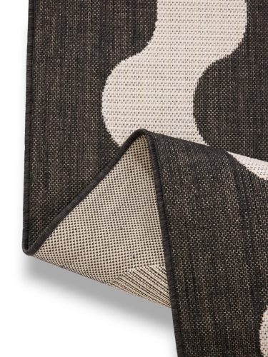 In- & Outdoor Rug Metro Black/White 15x15 cm Sample