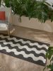 In- & Outdoor Runner Metro Black/White 80x240 cm