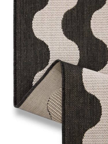 In- & Outdoor Runner Metro Black/White 80x240 cm