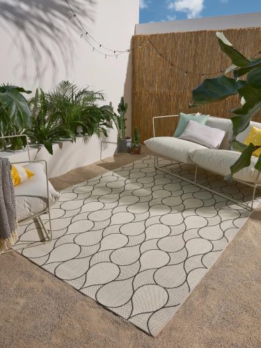 In- & Outdoor Rug Metro White 15x15 cm Sample
