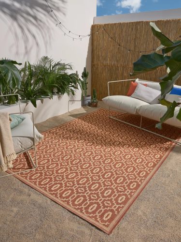 In- & Outdoor Rug Metro Beige/Red 200x290 cm