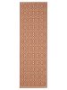 In- & Outdoor Runner Metro Beige/Red 80x240 cm