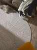 Washable Rug Pam Grey 15x15 cm Sample