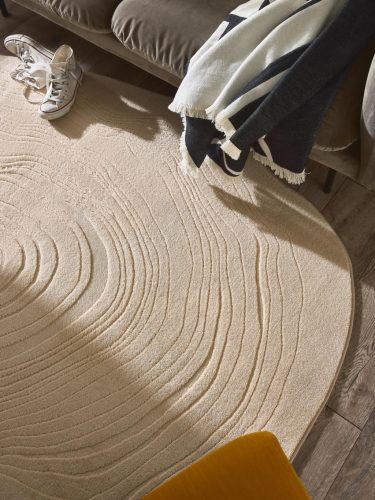 Washable Rug Pam Beige 80x110 cm
