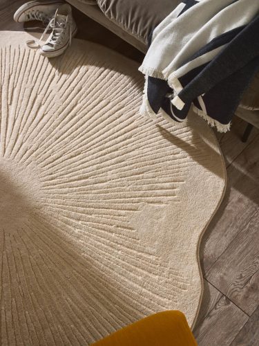 Washable Rug Pam Beige ø 160 cm round