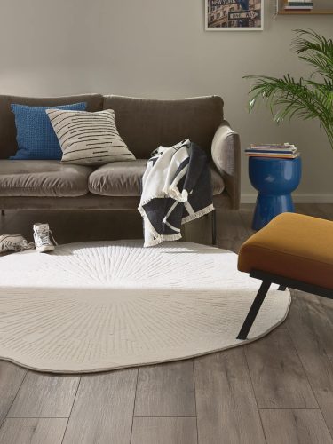 Washable Rug Pam Cream ø 160 cm round