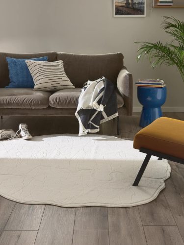 Washable Rug Pam Cream 15x15 cm Sample