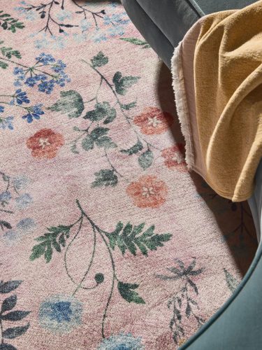Washable Rug Milly Multicolour/Pink 15x15 cm Sample
