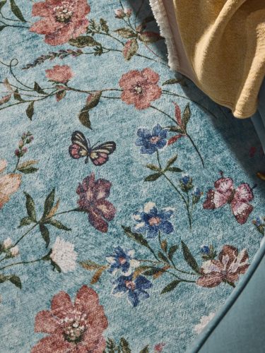 Washable Rug Milly Multicolour/Turquoise 15x15 cm Sample