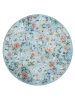 Washable Rug Milly Multicolour/Turquoise ø 160 cm round
