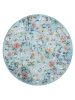 Washable Rug Milly Multicolour/Turquoise ø 160 cm round