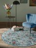 Washable Rug Milly Multicolour/Turquoise ø 160 cm round