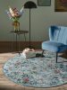 Washable Rug Milly Multicolour/Turquoise ø 160 cm round