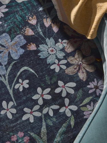 Washable Rug Milly Multicolour/Black 15x15 cm Sample