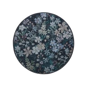 Washable Rug Milly Multicolour/Black ø 160 cm round